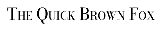 Bodoni Moda SC with synthesized small caps